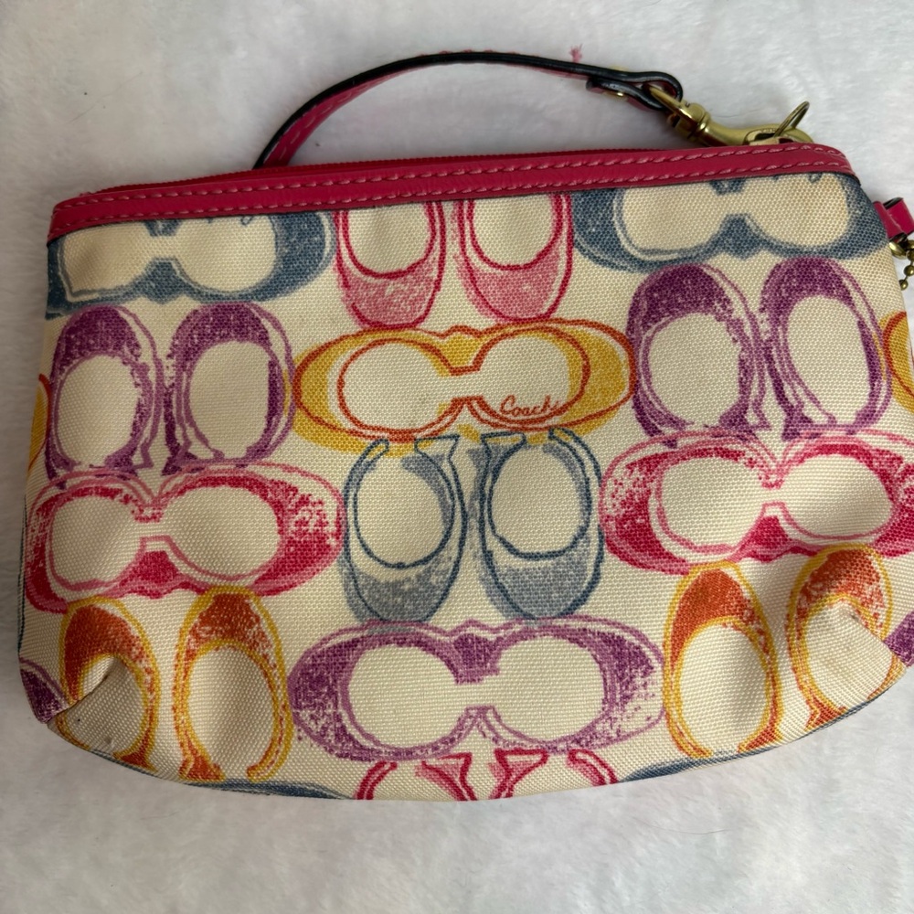 Coach multicolor signature wristlet - Picture 6 of 6